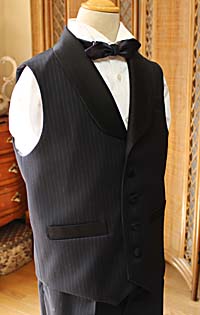 ジャケットベスト ショールカラー 濃紺 ネイビー