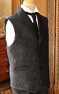 ジャケットベスト ショールカラー ブラック