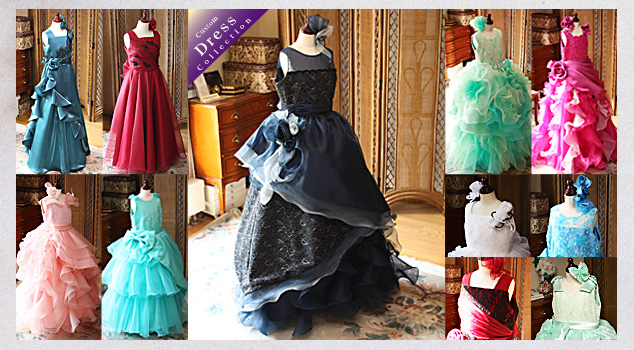 子供用の発表会ドレスとコンクールドレスのオーダーメイド制作