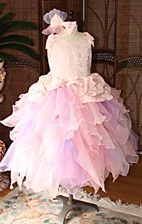 ピアノの発表会ドレス ピンクのミックスカラー