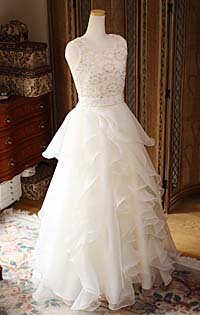 ピアノのコンクールドレス アイボリー