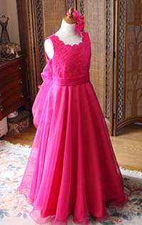 バイオリンコンクールドレス チェリーピンク