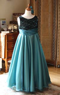 バイオリン用コンクールドレス アンティークグリーン