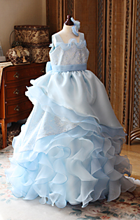 ピアノの発表会ドレス ライトブルー