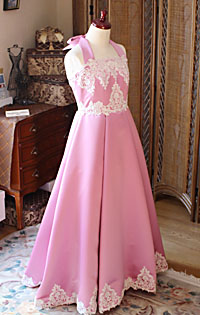 ピアノのコンクールドレス ローズピンク