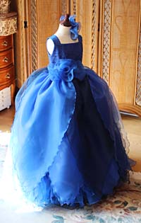 ピアノの発表会ドレス ブルー