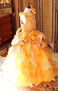 入賞者記念コンサートドレス オレンジ