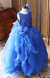 ピアノのコンサートドレス ミックスブルー 兵庫県