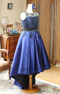 エレクトーンのコンクールドレス ロイヤルブルードレス 愛知県