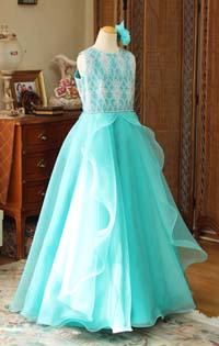 ピアノ コンサートドレス ブルーグリーン 東京都