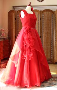 ピアノコンチェルトドレス レッド 静岡県