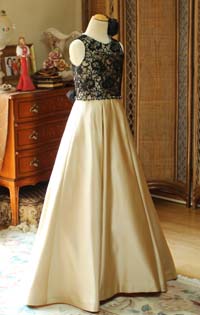 ピアノ コンクールドレス シャンパンゴールド ブラック 千葉県