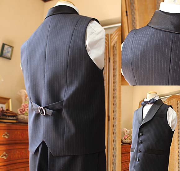 ジャケット ベスト バックスタイル 尾錠