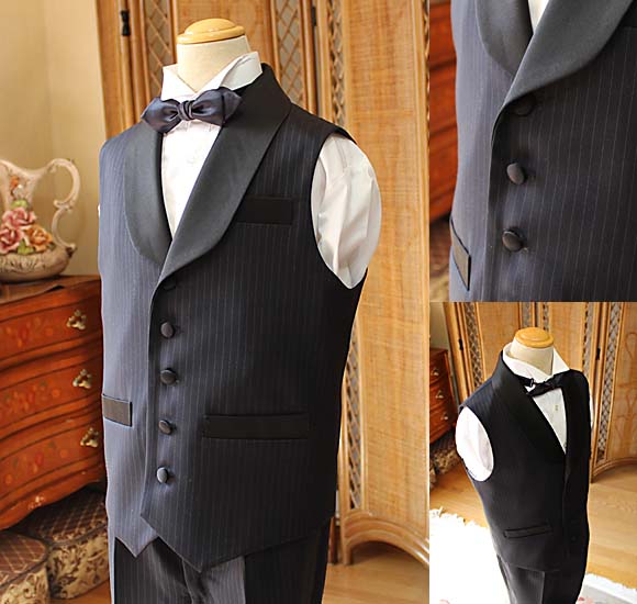 ジャケットベスト 5つボタン