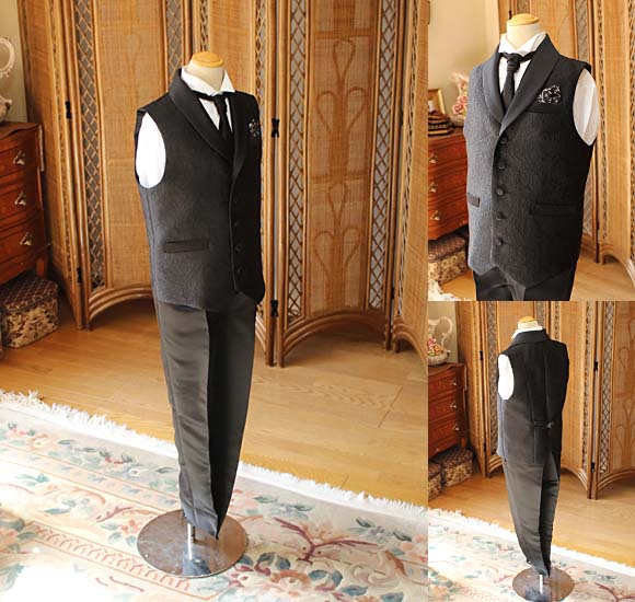 ジャケットベスト パンツ デザインタイ チーフ