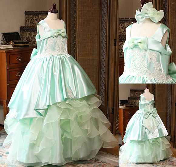 発表会ドレス コンクールドレス エメラルドグリーン 愛知県