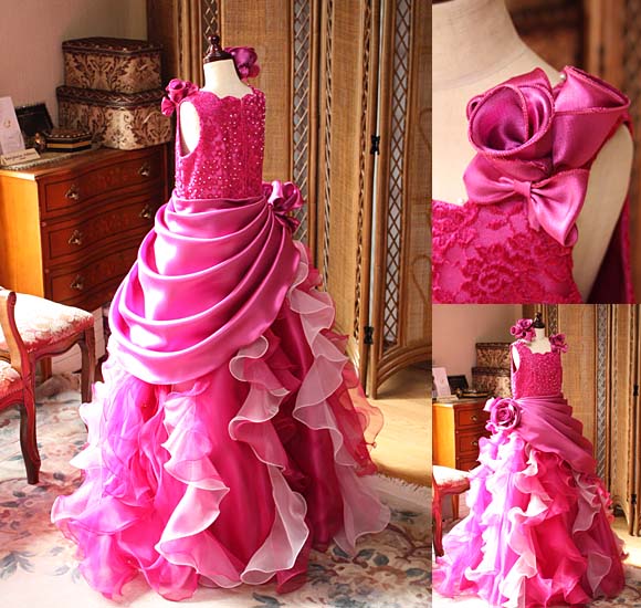 発表会ドレス チェリーピンク オーダーメイド