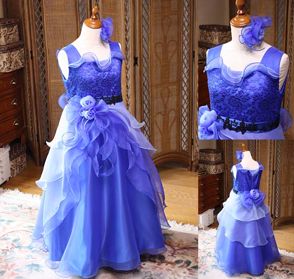 発表会 コンクールドレス ブルーグラデーション