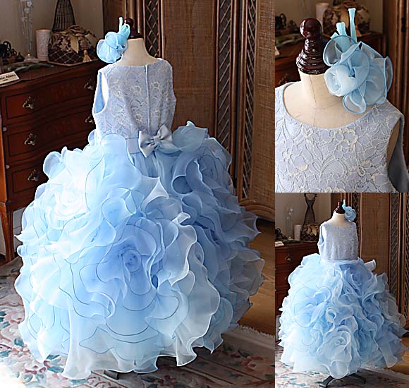 コンクールドレス バックスタイルデザイン ヘッドドレス