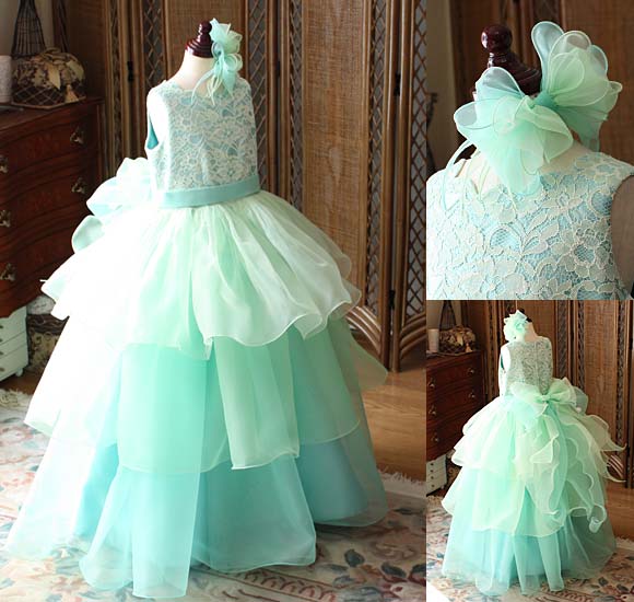 2WAYスタイル時のティアードドレス