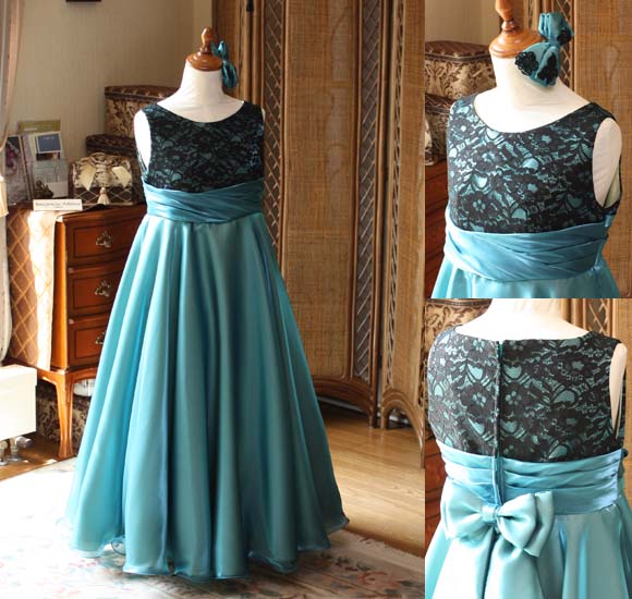 バイオリン用発表会ドレス アンティークグリーン