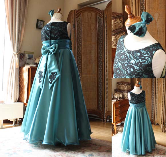 スカートシルエット ヘッドドレス