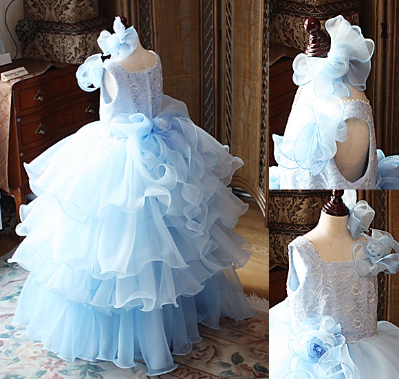 スカートデザインとヘッドドレス 上半身デザイン