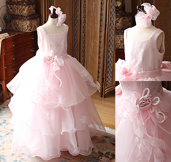 ピアノの受賞者コンサートドレス ピンク