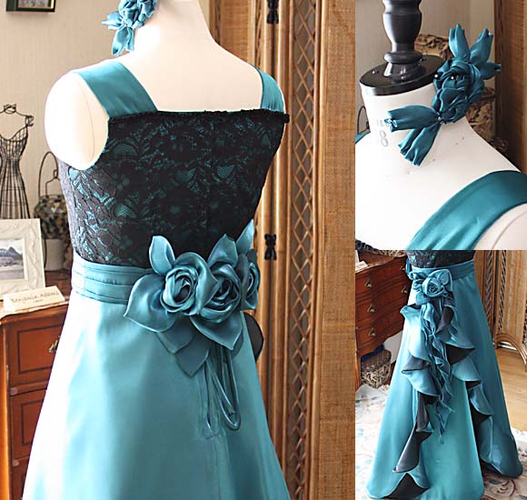 コサージュ ヘッドドレス ドレープフリルスカート