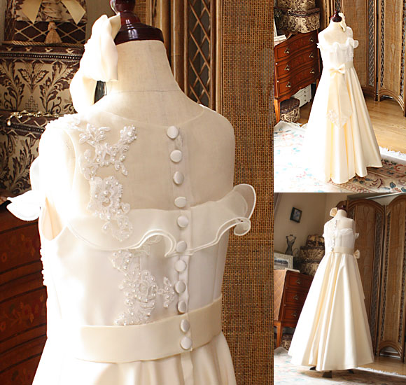 クルミボタン エレガントでスレンダースカート