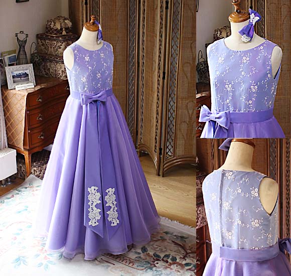 ピアノのコンクールドレス ライトパープル 北海道