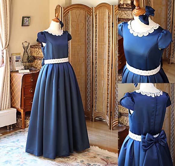 ピアノのリサイタルドレス ネイビー 東京都