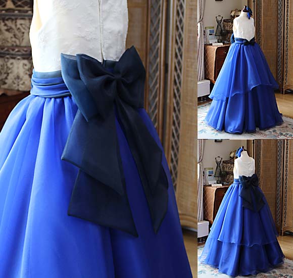 2トーンカラー ピアノのコンペティションドレス