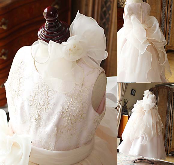 発表会用のヘッドドレス リボンのデザイン