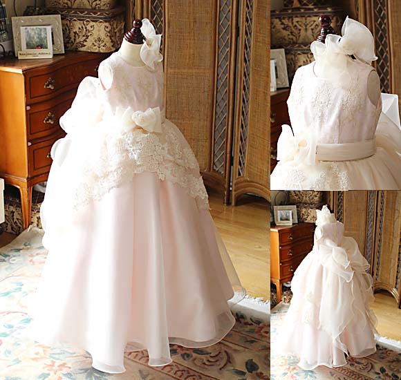 ピアノの発表会ドレス ベビーピンク オーダーメイド 奈良県