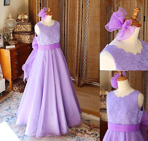 バイオリンのコンクールドレス ラベンダー 千葉県