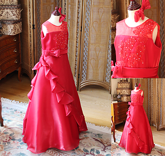 受賞者記念コンサートドレス レッド 福岡県北九州市