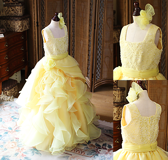 コンクールドレス イエロー オーダーメイド