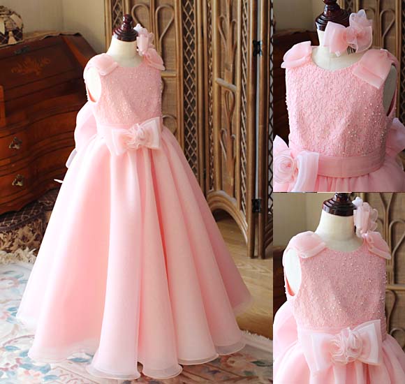 ピアノの入賞者記念コンサートドレス サーモンオレンジ 東京都