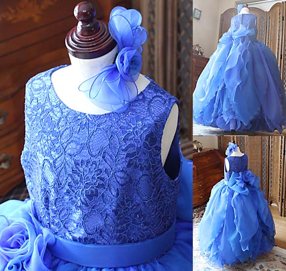 トップスのデザイン 胸元のレース ヘッドドレス