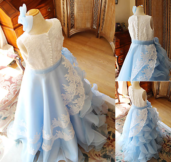 バックスタイルドレス Aラインスカート