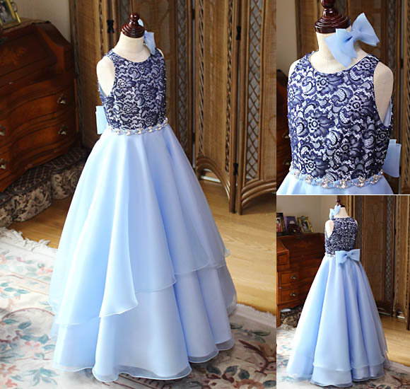 ヴァイオリンのコンクールドレス ライトブルー 東京都