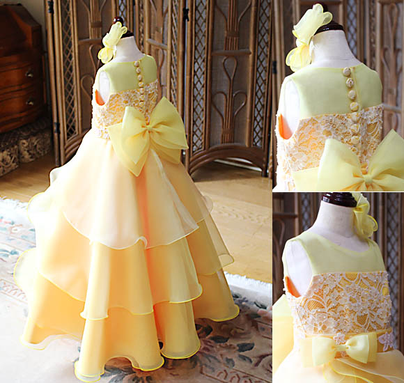 ベルライン ティアードスカート ミックスカラー