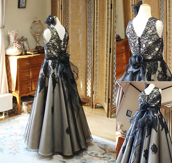 バックスタイルドレス 背中のデザイン