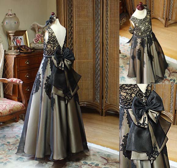 Aラインスカート オーダーメイドドレス バックスタイルデザイン