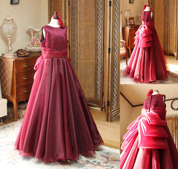 ロングドレス ヴァイオリン コンクール用ドレス