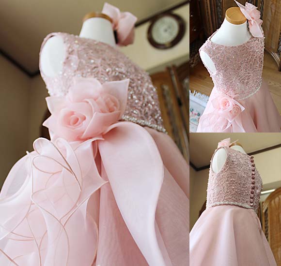 ウエストコサージュ ドレスデザイン