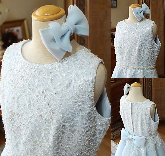 ラウンドネック ビーディング ハンドメイド