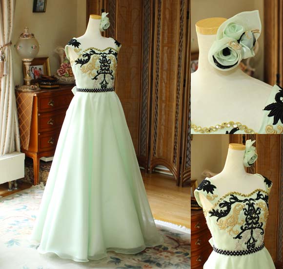 バイオリン コンクールドレス イローグリーン オーダーメイド