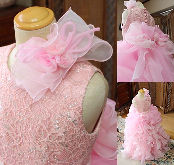 髪飾り リボンとコサージュ ヘッドドレス オーダー